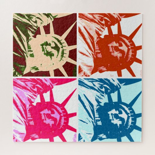 Pop Art Statue of Liberty Puzzle (Horizontal)