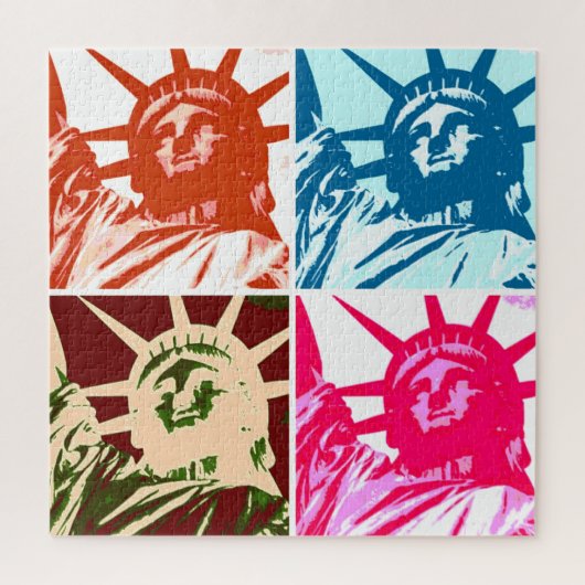 Pop Art Statue of Liberty Puzzle (Vertikal)