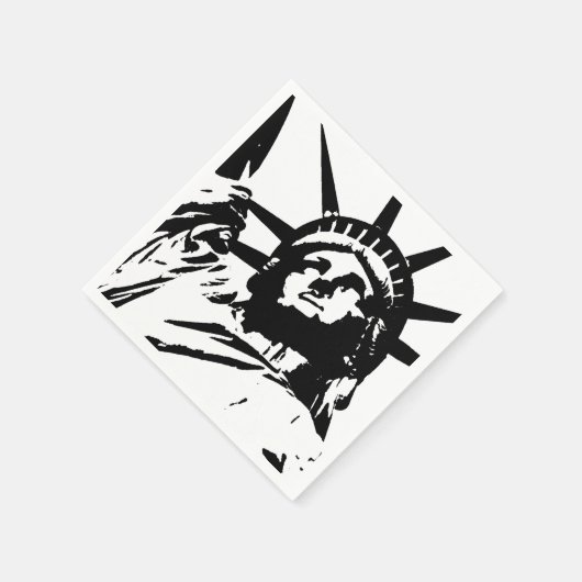 Pop Art Statue of Liberty Serviette (Ecke)