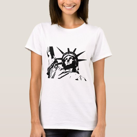 Pop Art Statue of Liberty T-Shirt (Vorderseite)
