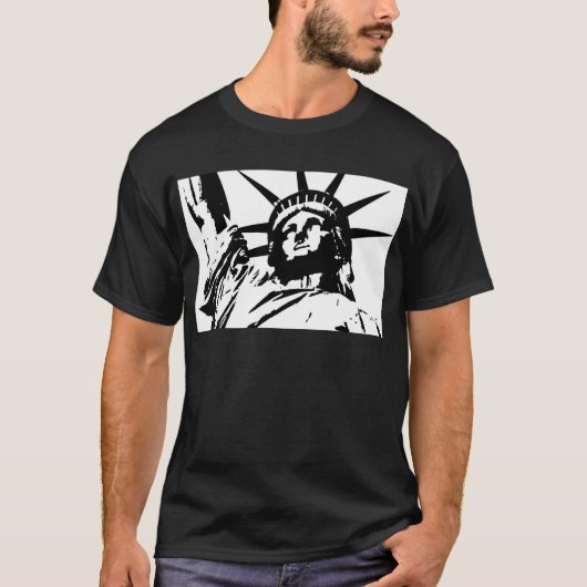 Pop Art Statue of Liberty T-Shirt (Vorderseite)