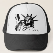 Pop Art Statue of Liberty Truckerkappe (Vorderseite)