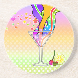POP-ART-STIL DER SECHZIGER JAHRE MARTINI UNTERSETZER