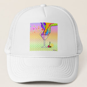 POP-ART-STIL MARTINI AUS DEN SECHZIGERN TRUCKERKAPPE