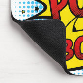 Pop-Art-Stil POW-Chef Moderner Profi Mousepad (Ecke)