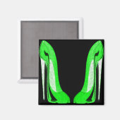 Pop Art Stiletto Shoes Magnet (Vorderseite/Rückseite)