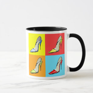 Pop Art Stilettos Kaffee Tasse, Mode Thema Tasse