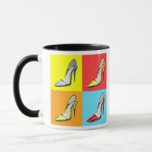 Pop Art Stilettos Kaffee Tasse, Mode Thema Tasse (Links)