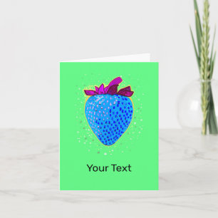 Pop Art Strawberry Blue