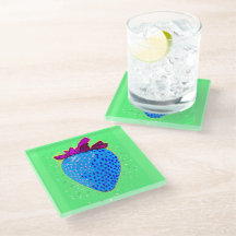 Pop Art Strawberry Blue