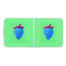 Pop Art Strawberry Blue Pattern