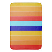 Pop Art Stripes Bermuda Badematte (Vorderseite Vertikal)