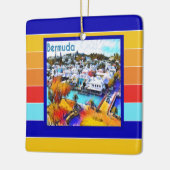 Pop Art Stripes Bermuda Keramikornament (Links)