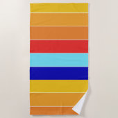 Pop Art Stripes Bermuda Strandtuch (Vorderseite)
