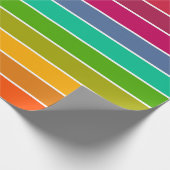 Pop Art Stripes Geschenkpapier (Ecke)