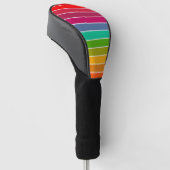 Pop Art Stripes Golf Headcover (angewinkelt)