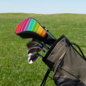 Pop Art Stripes Golf Headcover (In SItu)