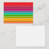 Pop Art Stripes Mitteilungskarte (Vorne/Hinten)