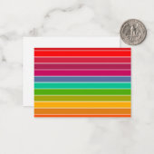 Pop Art Stripes Mitteilungskarte (Vorderseite/Rückseite Beispiel)