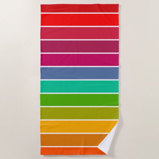 Pop Art Stripes Strandtuch (Vorderseite)