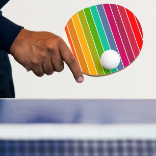 Pop Art Stripes Tischtennis Schläger