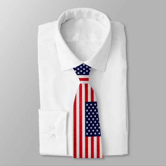 Pop Art Style American Flag Krawatte (Gebunden)