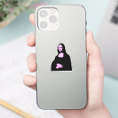 Pop Art Style Mona Lisa Aufkleber (Telefon)