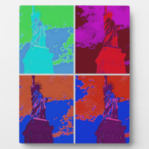 Pop Art Style Statue of Liberty Fotoplatte