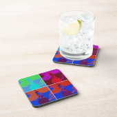 Pop Art Style Statue of Liberty Getränkeuntersetzer (Rechte Seite)