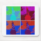 Pop Art Style Statue of Liberty Mousepad (Vorne)