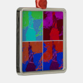 Pop Art Style Statue of Liberty Ornament Aus Metall (Rechts)