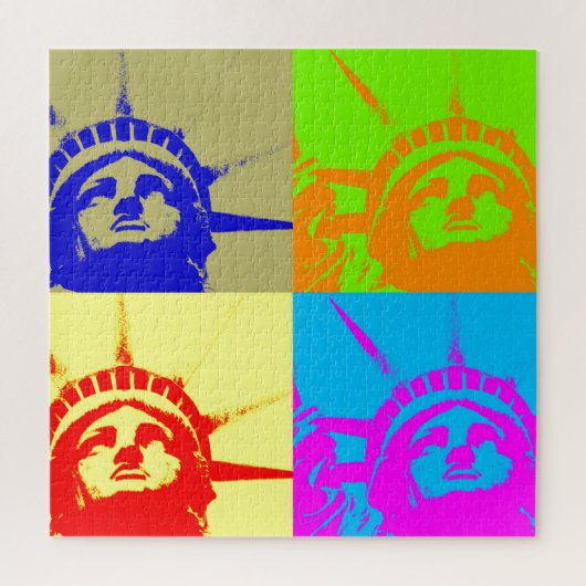 Pop Art Style Statue of Liberty Puzzle (Vertikal)