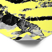 Pop Art Style Tiger Poster (Ecke)