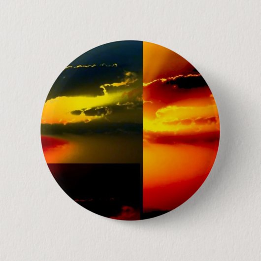 Pop Art Sunset Button (Vorderseite)