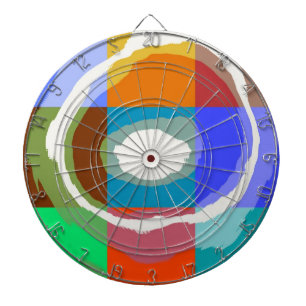 Pop Art Swirl abstrakt 2 Dartscheibe