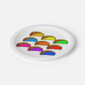 Pop Art Taco Pappteller (Schrägansicht)