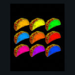 Pop Art Taco Poster<br><div class="desc">Pop Art Taco</div>