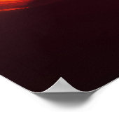 Pop Art Tank Scene Sunset - Militärische Geigen Ku Poster (Ecke)