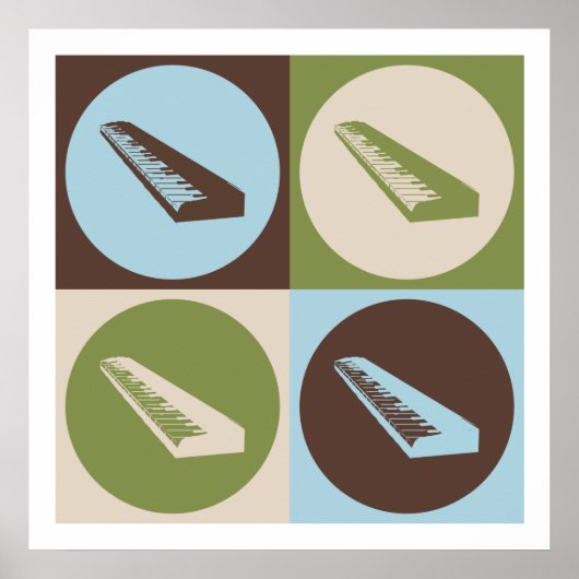 Pop Art-Tastatur Poster (Vorne)