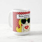 Pop Art Tea Tasse (Vorderseite Links)