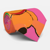 Pop Art Teddy Bären Krawatte (Gerollt)