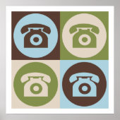 Pop Art Telefone Poster (Vorne)