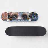 Pop Art Terrier Custom Ambusschlange Skateboard (Horizontal)