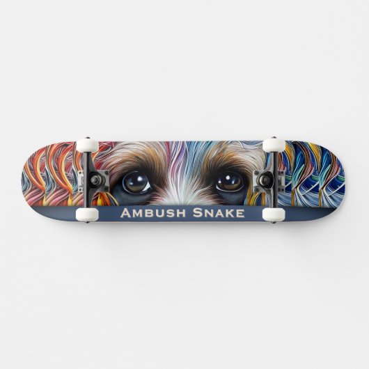 Pop Art Terrier Custom Ambusschlange Skateboard (Horizontal)