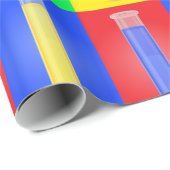 Pop Art Test Tubes Science Chemistry Laboratory Geschenkpapier (Rolleneckpunkt)
