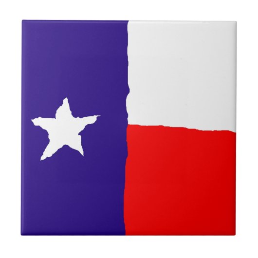 Pop Art Texas Staatsflagge Fliese (Vorderseite)