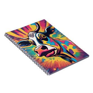 Pop Art: The Colorful Cow Notizblock