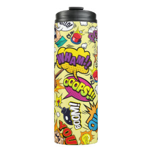 Pop Art Thermal Tumbler - Retro Comic Coolness Thermosbecher