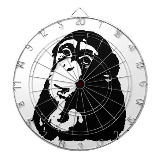 Pop Art Thinking Chimpanzee Dartscheibe (vorne)