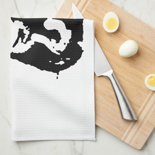 Pop Art Thinking Chimpanzee Handtuch (Viertel Falte)